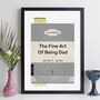 Personalised Book Cover Dad Print Gift For Him, thumbnail 9 of 12