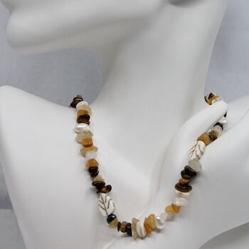 Autumn Elegance Gemstone And Pearl Necklace, 3 of 5