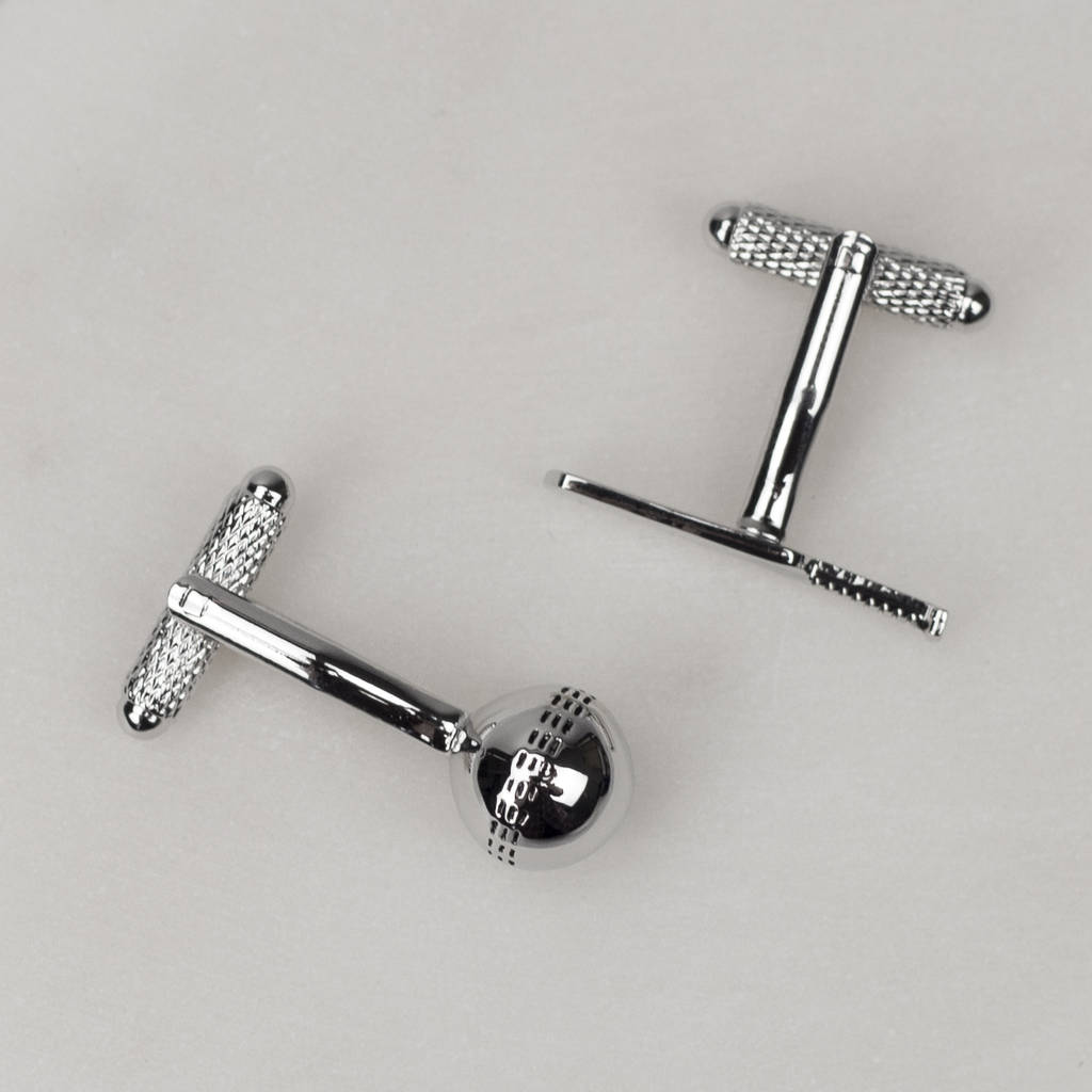 cricket cufflinks bat and ball by we love to create