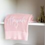 Solid Edge Baby Knit Blanket | Personalised, thumbnail 4 of 8