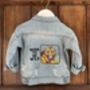 Personalised Baby/Toddler Denim Jacket With Tiger, thumbnail 2 of 11