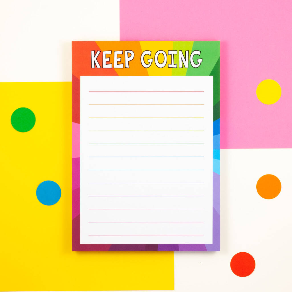Keep Going Motivational Notepad, 1 of 4