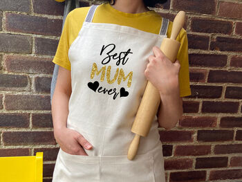Personalised Cotton Kitchen Apron And Tea Towels, 7 of 12