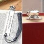 Personalised Coffee Cup Pewter Metal Bookmark, thumbnail 3 of 9