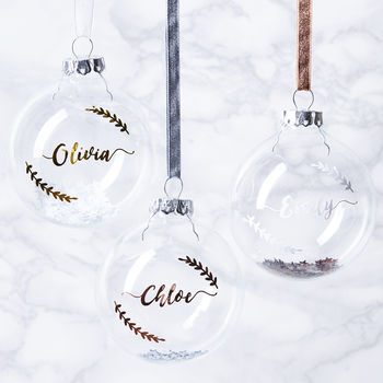 Personalised Sequin Christmas Bauble, 5 of 7