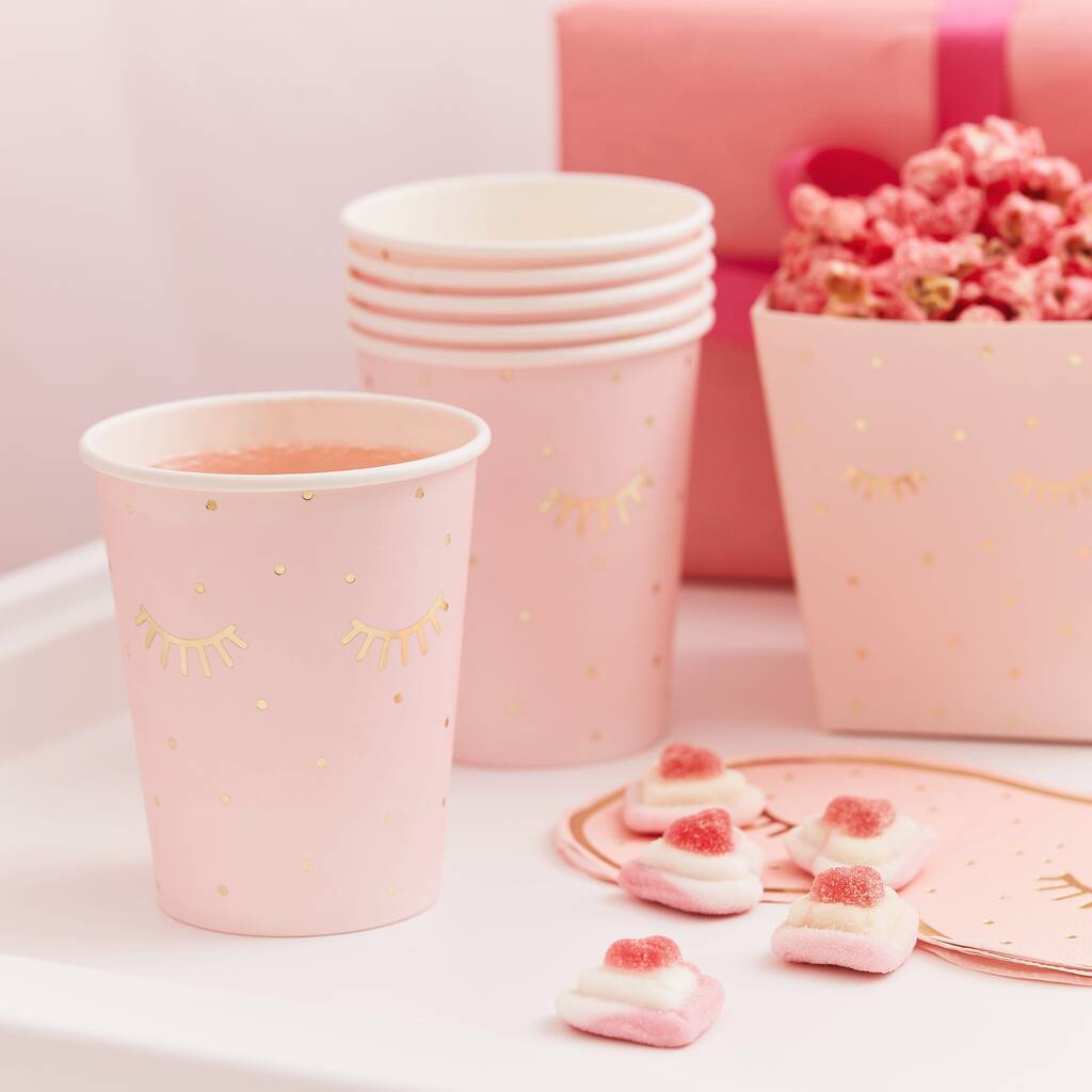 Pink Pamper Party Paper Cups, 1 of 2