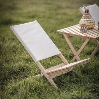 Personalised Striped Wooden Deckchair, 7 of 9