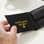 Personalised Kid's Message Smiley Face Leather Wallet, thumbnail 5 of 7