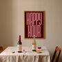 Happy Hour Print | Typographic Poster | Wall Art | Aesthetic | Typographic | Trendy | Kitchen Artwork | Bar | Drinks | Wall Decor | Gift, thumbnail 4 of 11