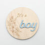 Engraved Baby Boy Announcement Plaque Acrylic, thumbnail 6 of 8
