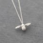Sterling Silver Bumble Bee Necklace, thumbnail 3 of 6