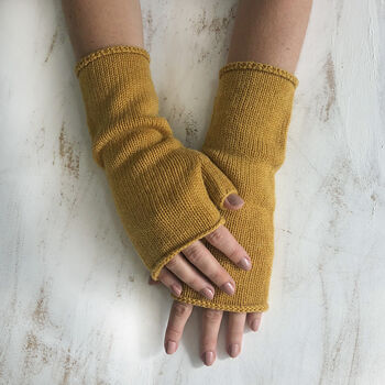 Fair Trade Unisex Merino Wristwarmer Gloves, 7 of 12