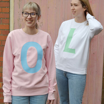 Personalised Pastel Alphabet Sweatshirt, 4 of 4