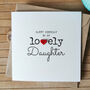 Personalised Birthday Card For Special Daughter, Handmade Card, thumbnail 1 of 4