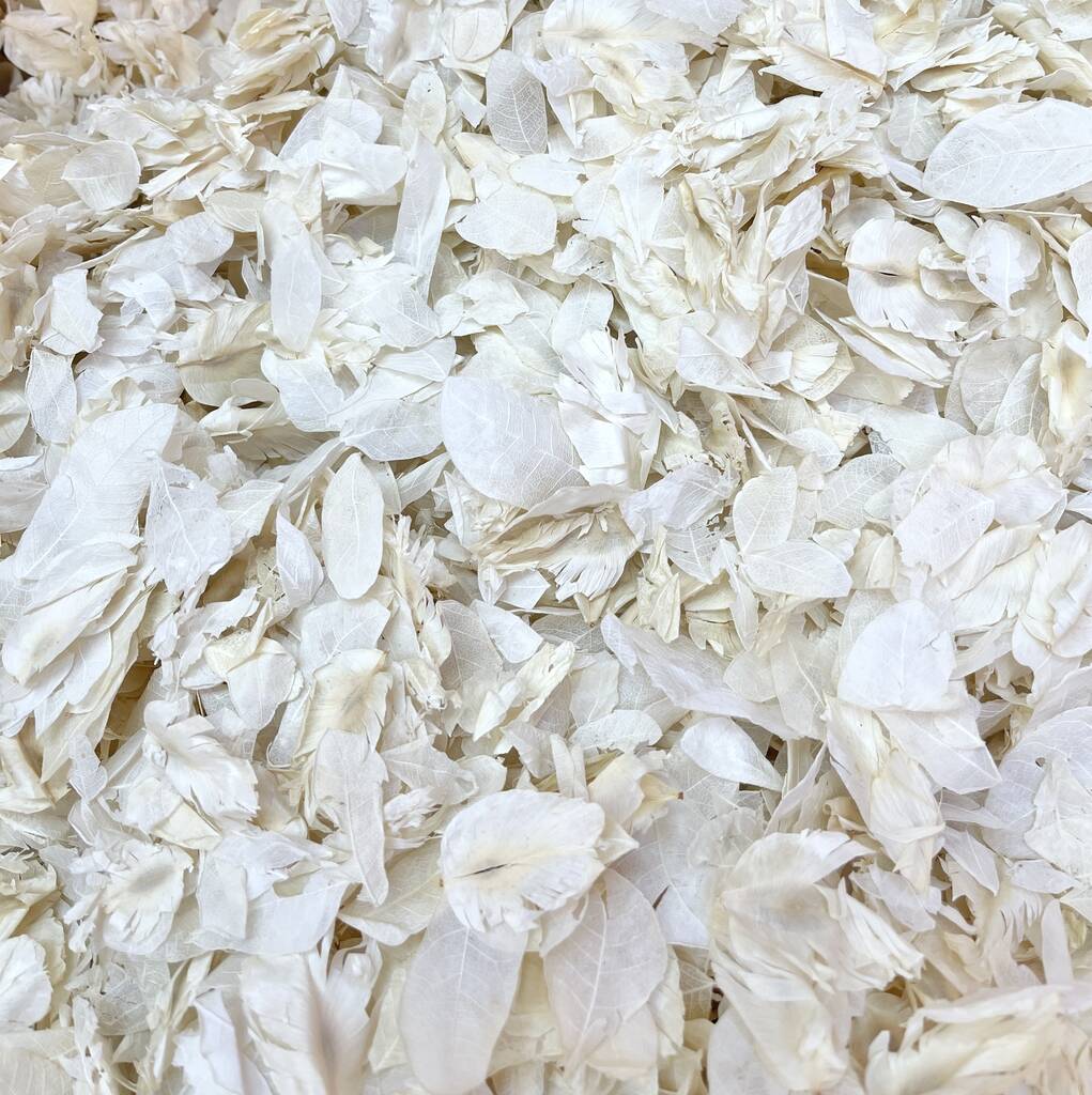 Ivory Biodegradable Wedding Confetti Petals, 1 of 2