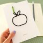 Handmade Teacher Thankyou Card With Wire Apple Keepsake, thumbnail 3 of 9