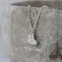 Sterling Silver Small Textured Heart Pendant, thumbnail 2 of 4