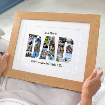Personalised Photos Inside Dad Word Art, 3 of 11