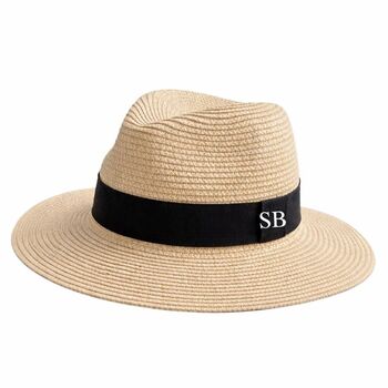 Personalised Fedora Straw Hat, 8 of 10