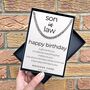 Curb Chain Birthday Wishes For Son In Law, thumbnail 4 of 6