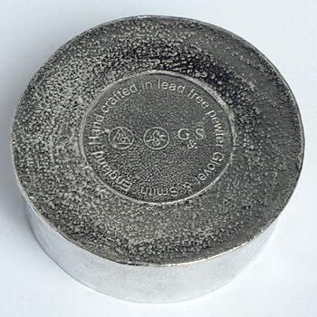 Personalised Engraved Spaniel Pewter Trinket Box Gift, 7 of 9