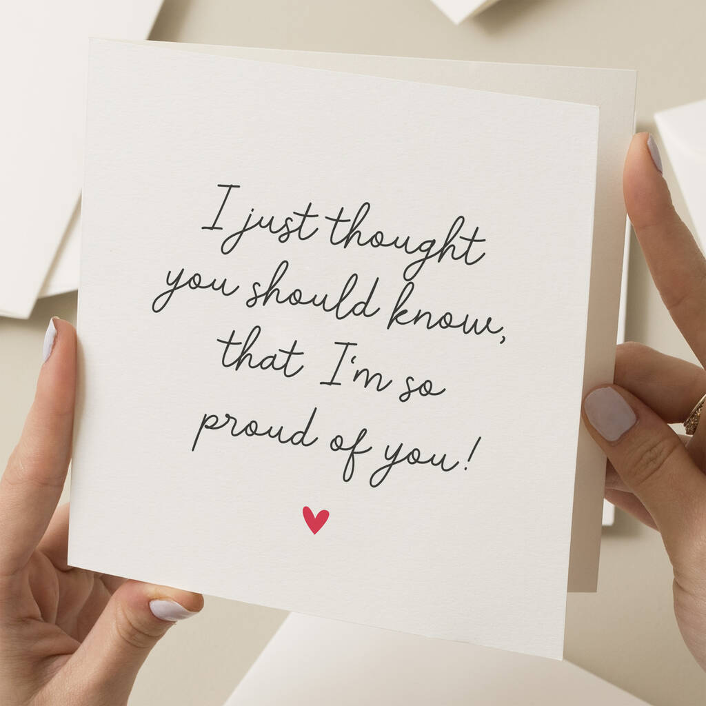 I'm So Proud Of You Graduation Card By Twist Stationery