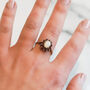 Vintage Florence Garnet And Opal Ring, thumbnail 2 of 5