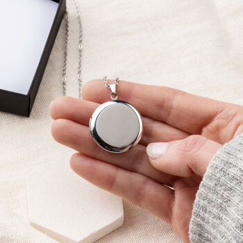Personalised Engraved Message Locket With Photo, 7 of 11