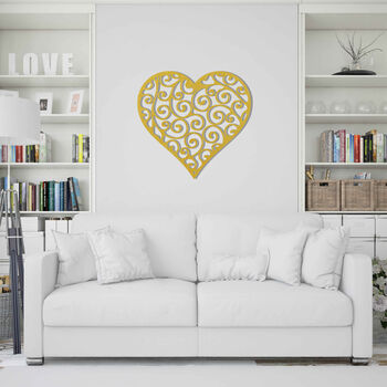 Modern Wooden Heart Romantic Touch For Home Walls, 6 of 11