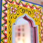 Yellow Indian Panel Mirror, thumbnail 4 of 12