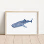 Watercolour Whale Shark Print, thumbnail 1 of 3