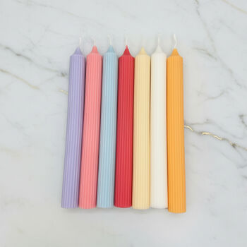 Colourful Pastel Soy Wax Taper Candle And Dinner Candle, 8 of 9