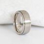 Personalised Silver Stainless Steel Spinner Ring, thumbnail 1 of 8