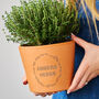 Personalised Terracotta Herb Pot, thumbnail 4 of 6