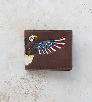 Eagle Design Men's Bifold Leather Wallet, 7 of 8