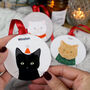 Personalised Christmas Cat, Metal Tree Decoration, thumbnail 7 of 12