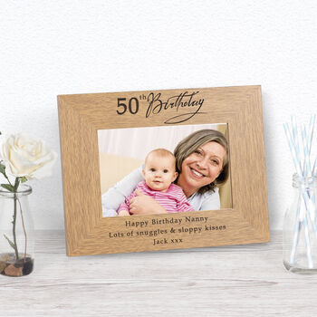 Personalised 50th Birthday Frame, 2 of 2