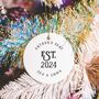 Couple's Est Year Christmas Decoration, thumbnail 2 of 3