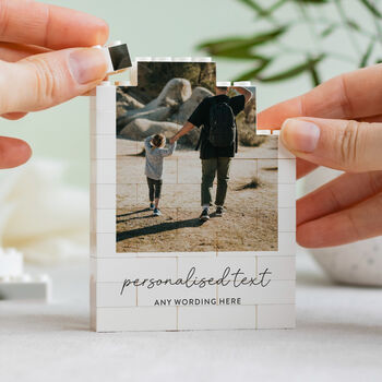 Personalised Family Christmas Photo Brick Keepsake Gift, 6 of 10