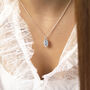 Sterling Silver December Birth Flower Necklace, thumbnail 3 of 8