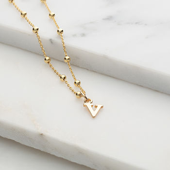 Personalised Satellite Chain Initial Necklace, 5 of 10
