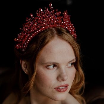 Red Bridal Crown, 6 of 8
