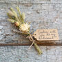 Will You Be My Bridesmaid Dried Flower Posy In Ivory, thumbnail 1 of 3