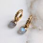 The Orb Moonstone June Birthstone Earrings, Gold, thumbnail 1 of 6