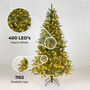 Artificial Pre Lit Christmas Tree Douglas Fir 7ft, thumbnail 2 of 7