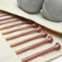 Rose Gold Ombre Painted Knitting Needle Set, thumbnail 2 of 4