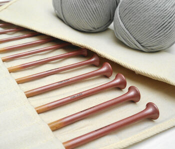 Rose Gold Ombre Painted Knitting Needle Set, 2 of 4