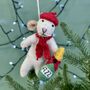 Personalised French Mouse With Champagne Bauble, thumbnail 2 of 3