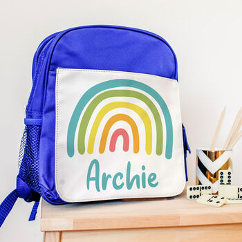 Children's Personalised Rainbow Backpack, 2 of 3