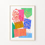 Rainbow Abstract Shapes Art Print, thumbnail 1 of 11